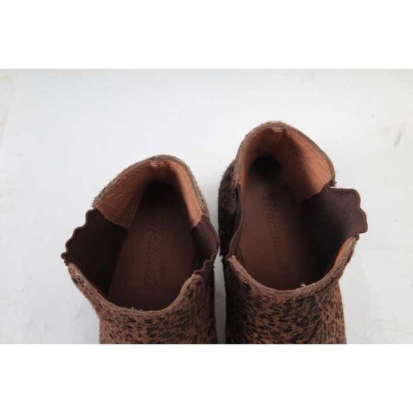MADEWELL The Laura Chelsea Boot in Spotted Calf Hair bootie ankle boots sz 6 - Picture 5 of 9